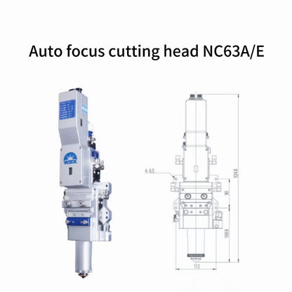 Laser cutting head, automatic focusing cutting head, plane cutting, high power cutting headNC63A/E