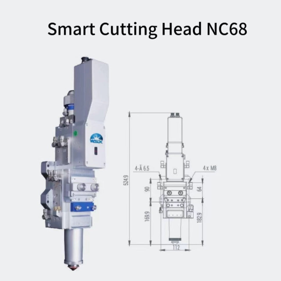 Laser cutting head, intelligent cutting head, plane cutting, high power cutting head, original cutting head NC68