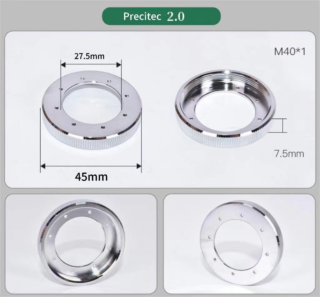 Laser Lock Ring for Precitec Raytools WSX Fiber Laser Head Ceramic Lock Ring Fastening Nut