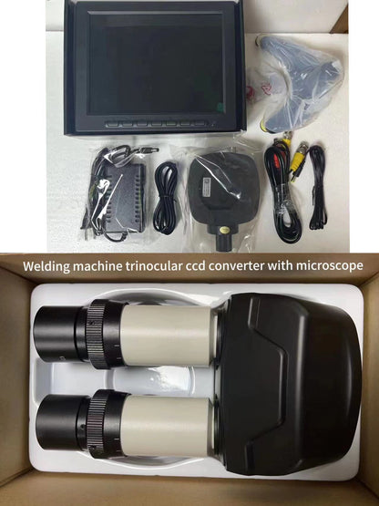 Laser welding machine microscope, industrial laser microscope, trinocular ccd converter including microscope