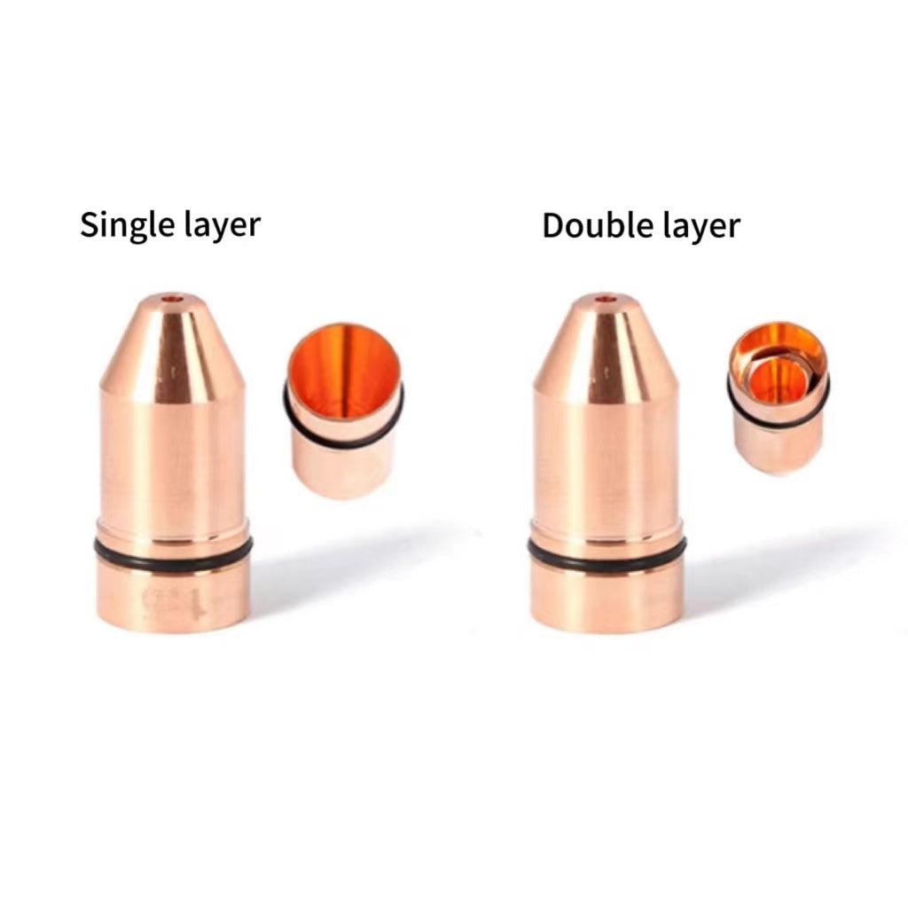 Laser equipment accessories Laser nozzle Copper double-layer bullet nozzle for laser cutting machine