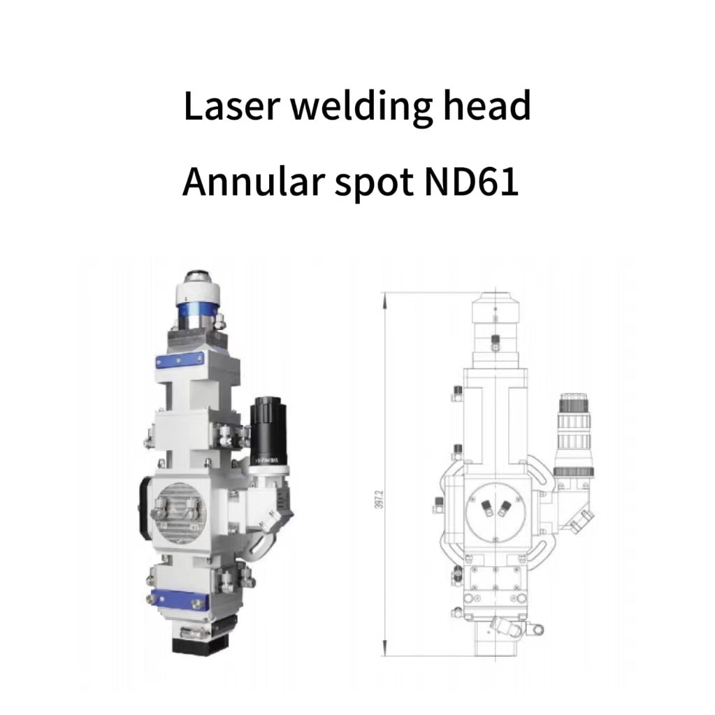 WSX fiber laser welding head ND61B high power ring type optical welding head fiber optic welding head 6000W