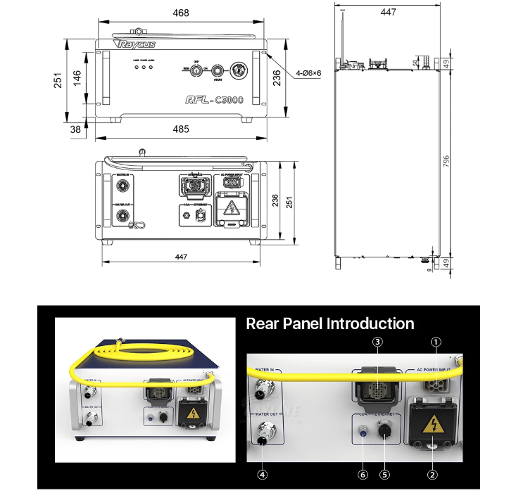 RaycusFiber laser cutting machine high quality Raycus fiber laser power supply welding cutting laser 1000w/1500w/2000w/3000w/4000w/6000w