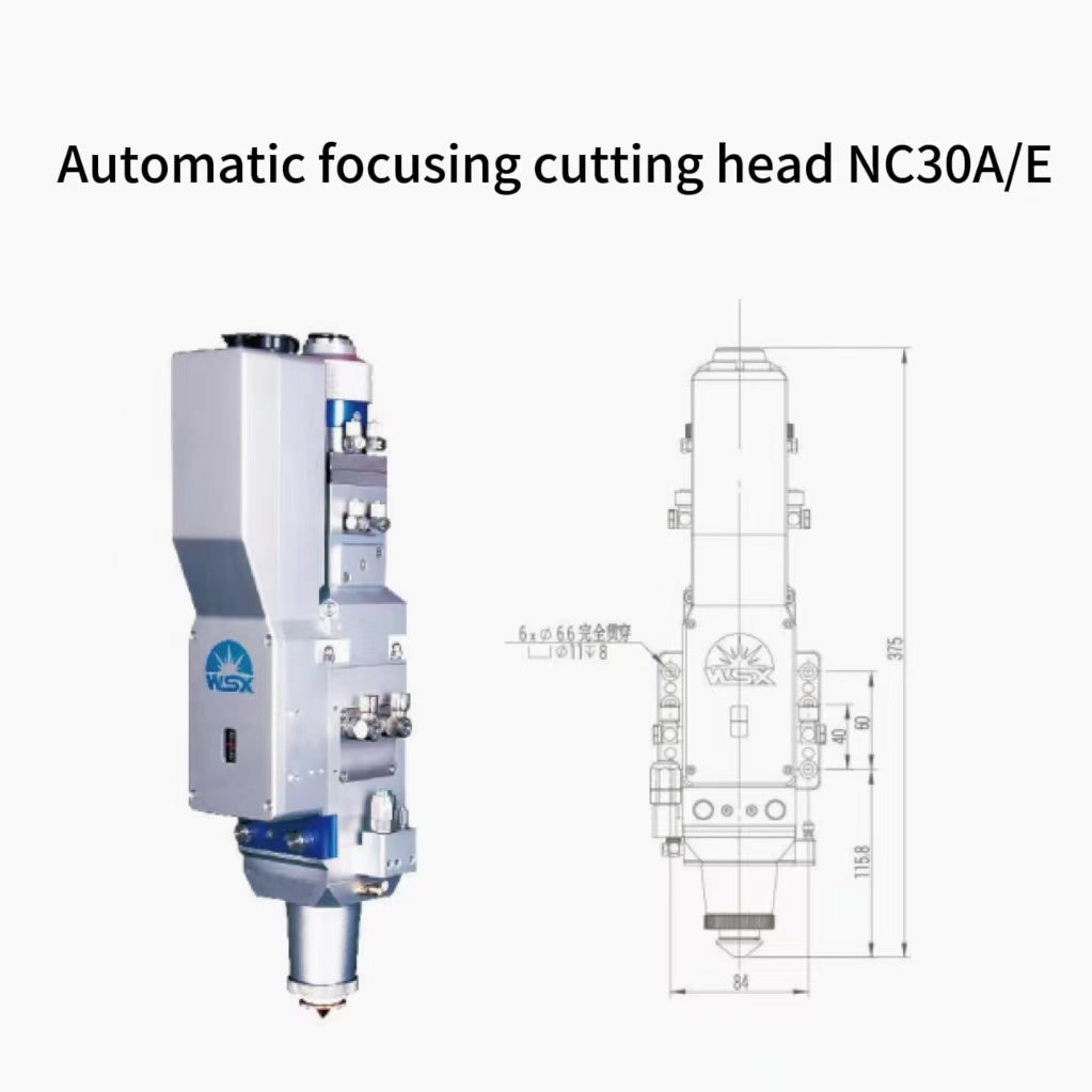 Laser cutting head, automatic focusing cutting head, plane cutting, high power cutting head NC30/A/E