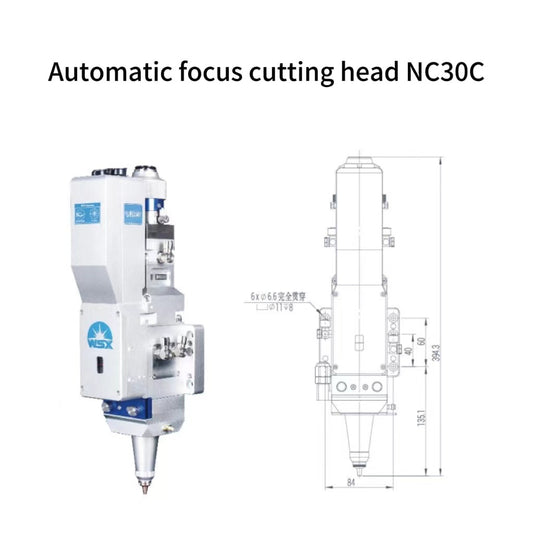 Laser cutting head, automatic focusing cutting head, plane cutting, high power cutting head NC30C