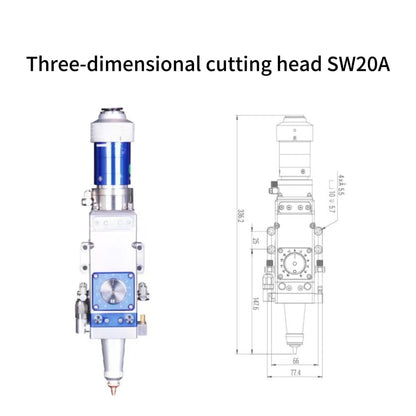 Laser cutting head, three-dimensional cutting head SW20A high-power cutting head three-dimensional pipe cutting