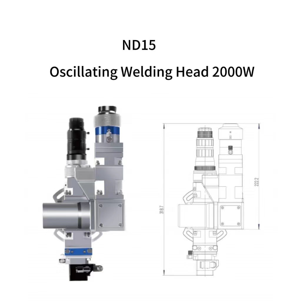 Laser welding head wsx welding head ND15 swing welding head 2000W