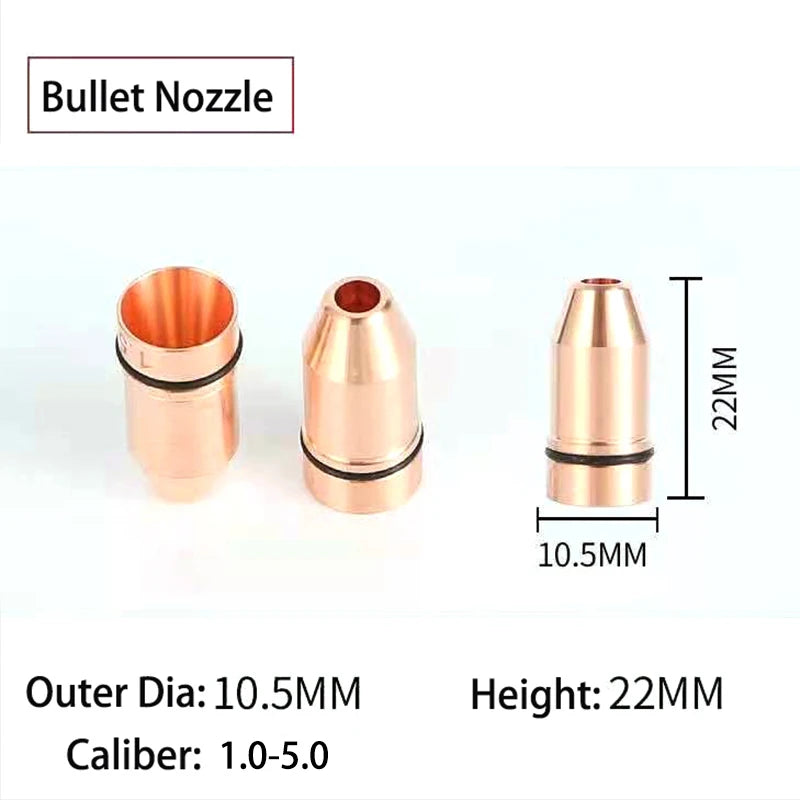 Laser equipment accessories Laser nozzle Copper double-layer bullet nozzle for laser cutting machine