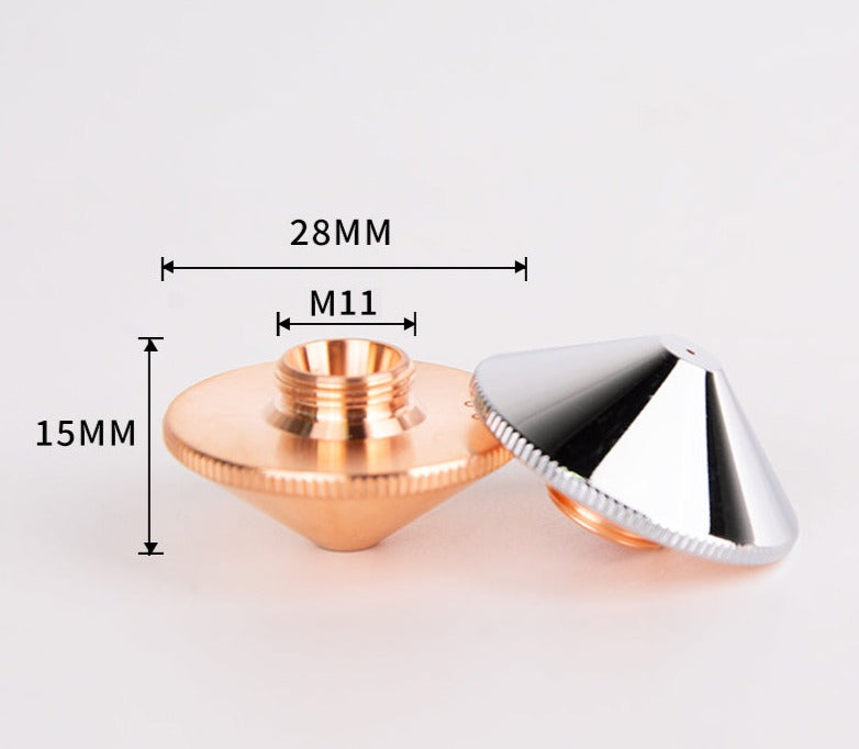 Laser Nozzle Cutting Nozzle D28 Single Layer Double Layer Fiber Laser Cutting Nozzle High Temperature Resistance