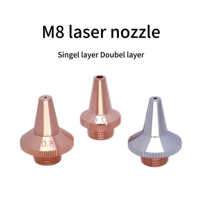 Laser cutting machine nozzle Fiber laser pipe cutting machine three-dimensional M8 nozzle cutting nozzle single layer double layer