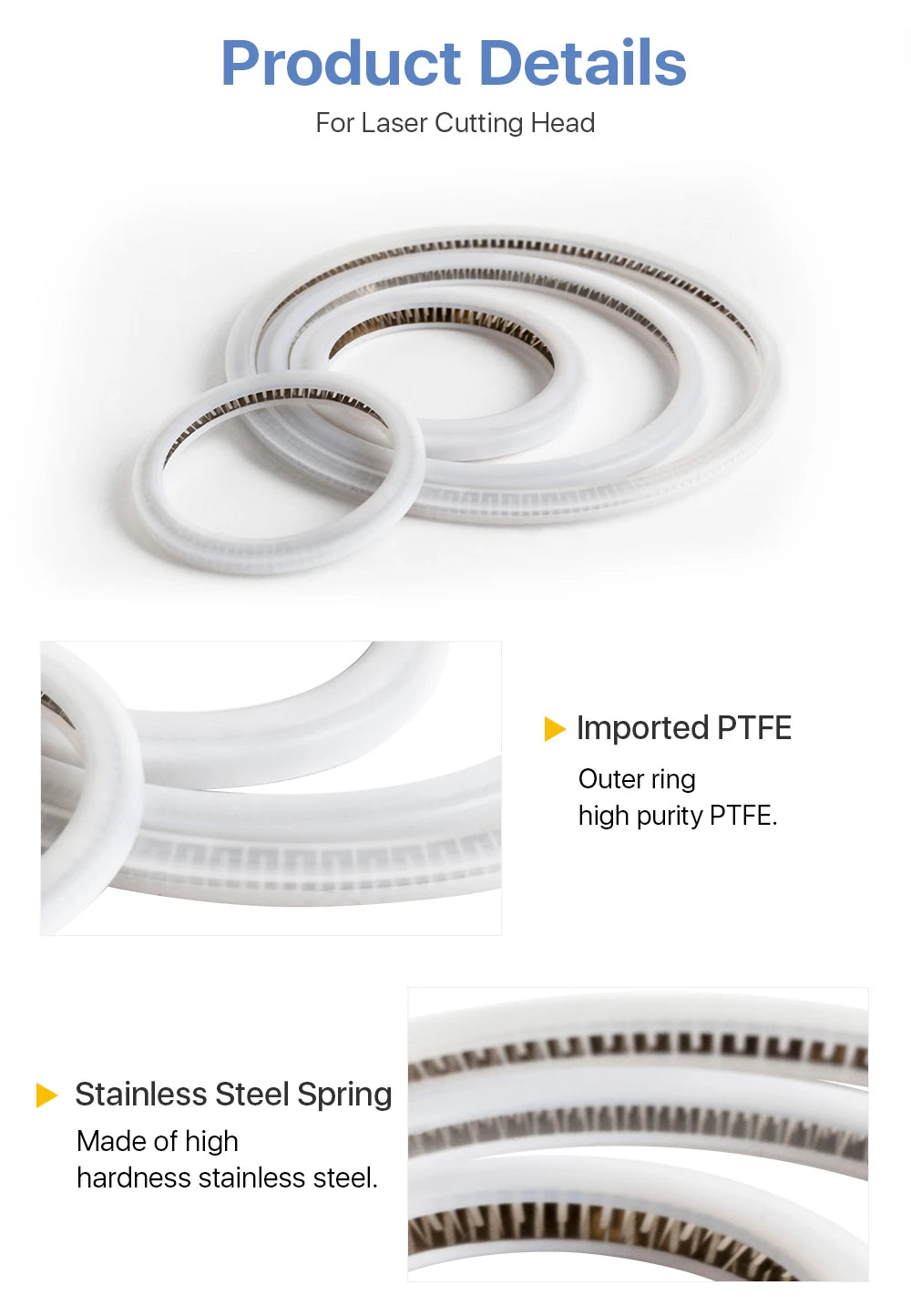 Laser sealing ring for WSX Raytools precitec fiber laser cutting head protective lens o-ring gasket parts