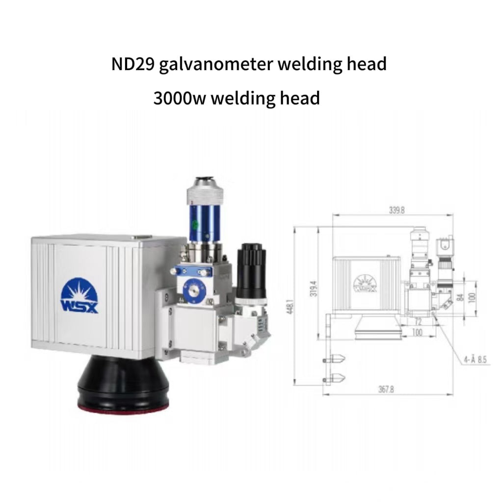 Laser welding head ND29 galvanometer welding head 3000w welding head